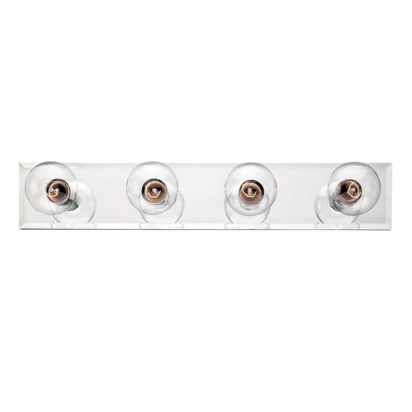 Westinghouse Fixture Wall 100W 4-Light Bath Bar Beveled Mirror No Shade 6644900 - main